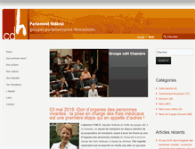 Tablet Screenshot of cdh-parlementfederal.be